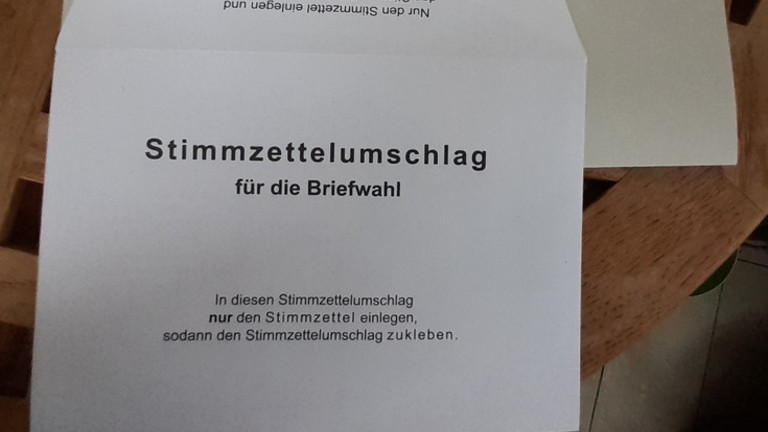 Stimmzettelumschlag für die Briefwahl