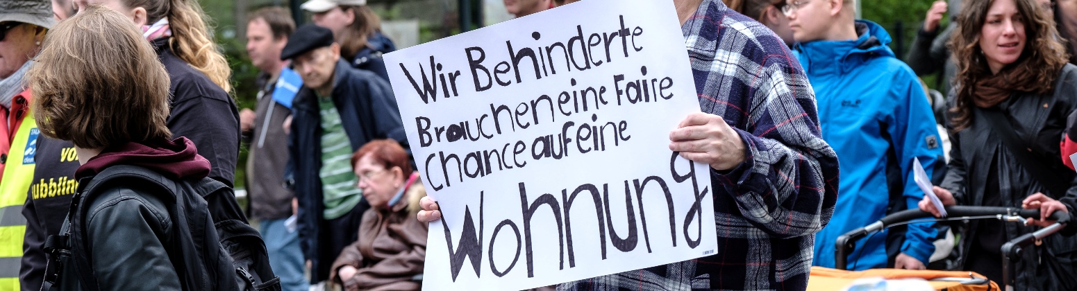 Das Bild zeigt Demostrierende.
