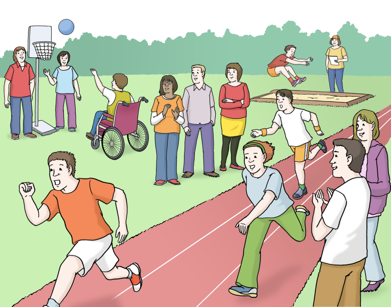Sportfest Zeichnung