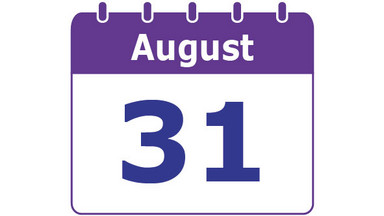 Kalenderblatt vom 31. August 2019 Kalenderblatt vom 31. August 2019