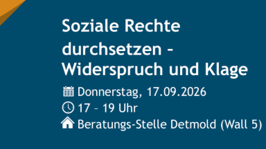 Vortrag KSL Detmold. Soziale Rechte durchsetzen