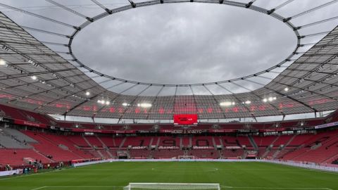 Bild vom Innenraum der BayArena Leverkusen